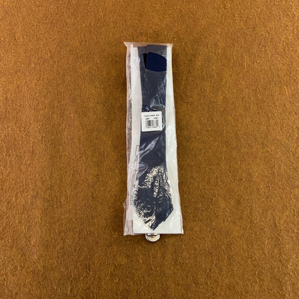Unbranded Mens One Size Navy Blue Solid Formal Business Necktie NWT